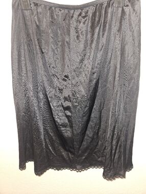 Wondermaid Womans Black Half Slip Size 1x